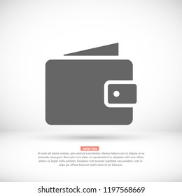 Wallet Icon vector 10eps
