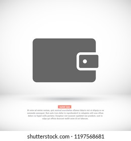 Wallet Icon vector 10eps