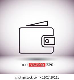 Wallet Icon vector 10eps