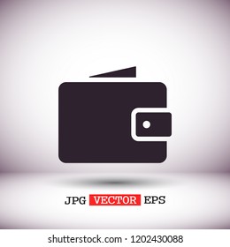 Wallet Icon vector 10eps