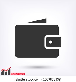 Wallet Icon vector 10eps
