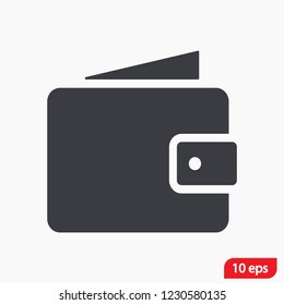 Wallet Icon vector 10eps