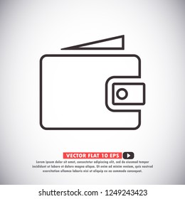 Wallet Icon vector 10eps