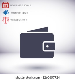 Wallet Icon vector 10eps