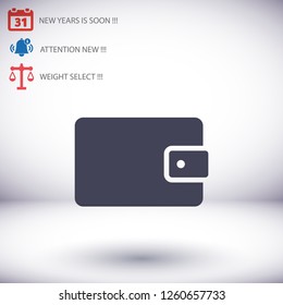 Wallet Icon vector 10eps