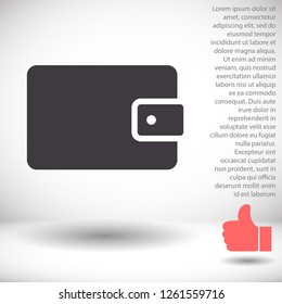 Wallet Icon vector 10eps