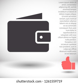 Wallet Icon vector 10eps