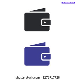 Wallet Icon vector 10eps