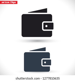 Wallet Icon vector 10eps