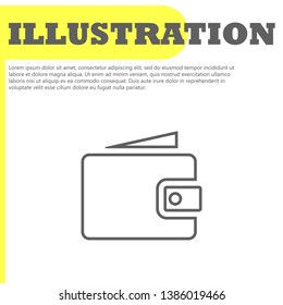 Wallet Icon vector 10eps 