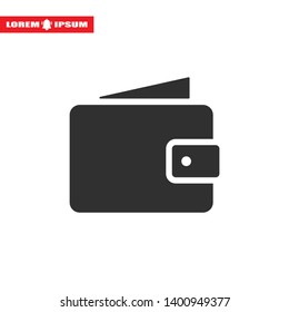 Wallet Icon vector 10eps. lorem ipsum Flat Design JPG