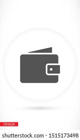 Wallet Icon vector 10eps. lorem ipsum Flat Design JPG