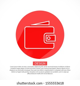 Wallet Icon vector 10eps. lorem ipsum Flat Design JPG