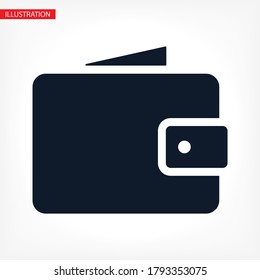Wallet Icon vector 10eps. lorem ipsum Flat Design JPG