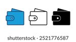 Wallet icon vector. wallet vector icon