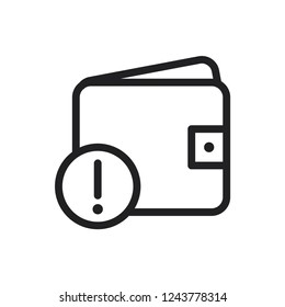 wallet icon vector