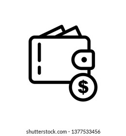 Wallet Icon Vector