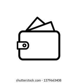 wallet icon vector