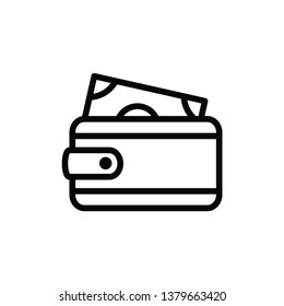 wallet icon vector