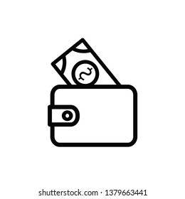 wallet icon vector