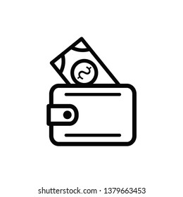 wallet icon vector