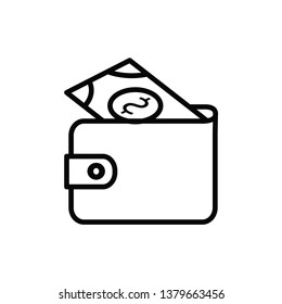 wallet icon vector