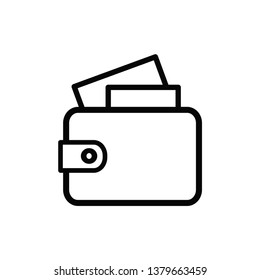 wallet icon vector