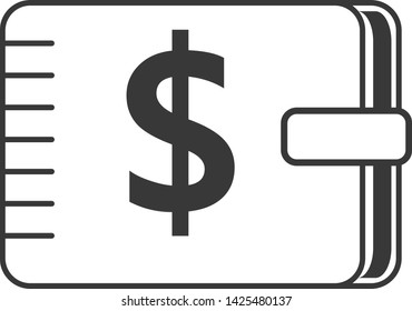 wallet icon vector - Vector