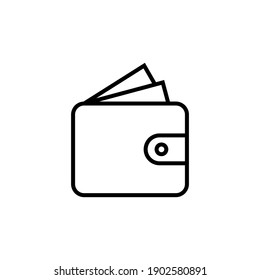 Wallet Icon Vector. Wallet Vector Icon