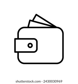 Wallet icon vector. wallet vector icon