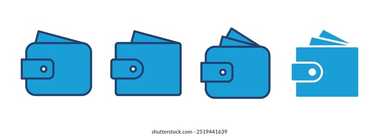 Wallet icon vector. wallet vector icon