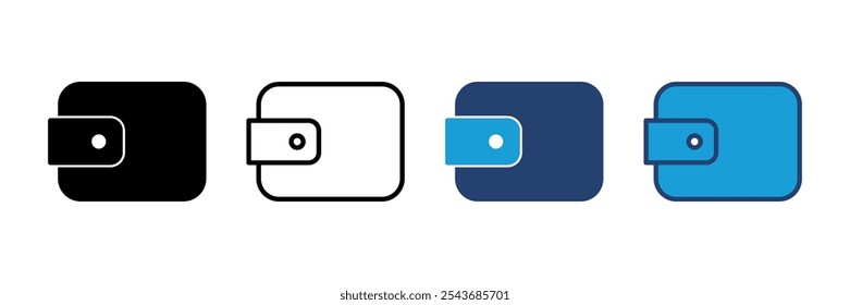 Wallet icon vector. wallet vector icon