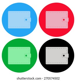 Wallet icon - vector