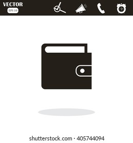 wallet icon vector
