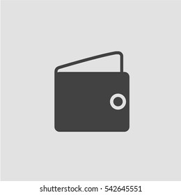 Wallet icon vector