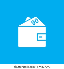 Wallet icon vector