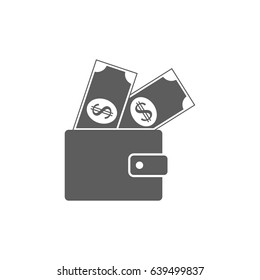 Wallet icon vector