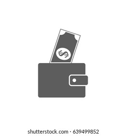 Wallet icon vector