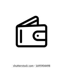 wallet icon vector for any purposes