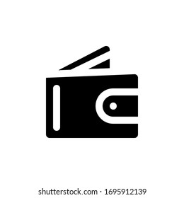 wallet icon vector for any purposes