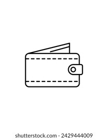 wallet icon, vector best line icon.