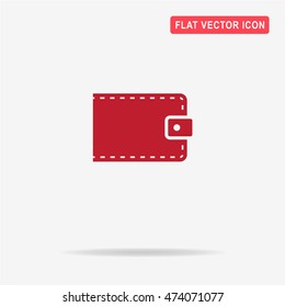 Wallet icon. Vector concept illustration for design.