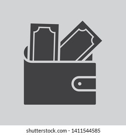 wallet icon vector design template