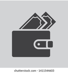 wallet icon vector design template