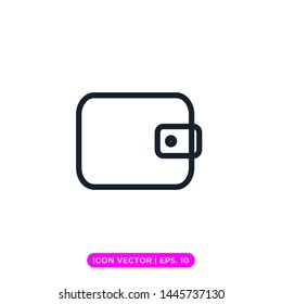 wallet icon vector design template