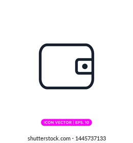wallet icon vector design template
