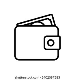 wallet icon vector design template simple and clean
