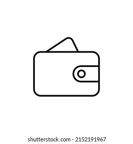 Plantillas de diseño vectorial de icono de cartera aisladas en fondo blanco
