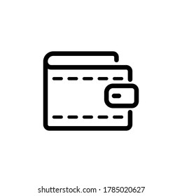 diseño de vectores de iconos de cartera moda, símbolo, plantilla, ilustración, moderno, comercio electrónico, finanzas