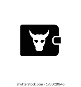 Geldbeutel-Symbol Vektordesign-Trend, Symbol, Vorlage, Illustration, modern, E-Commerce, Finanzen